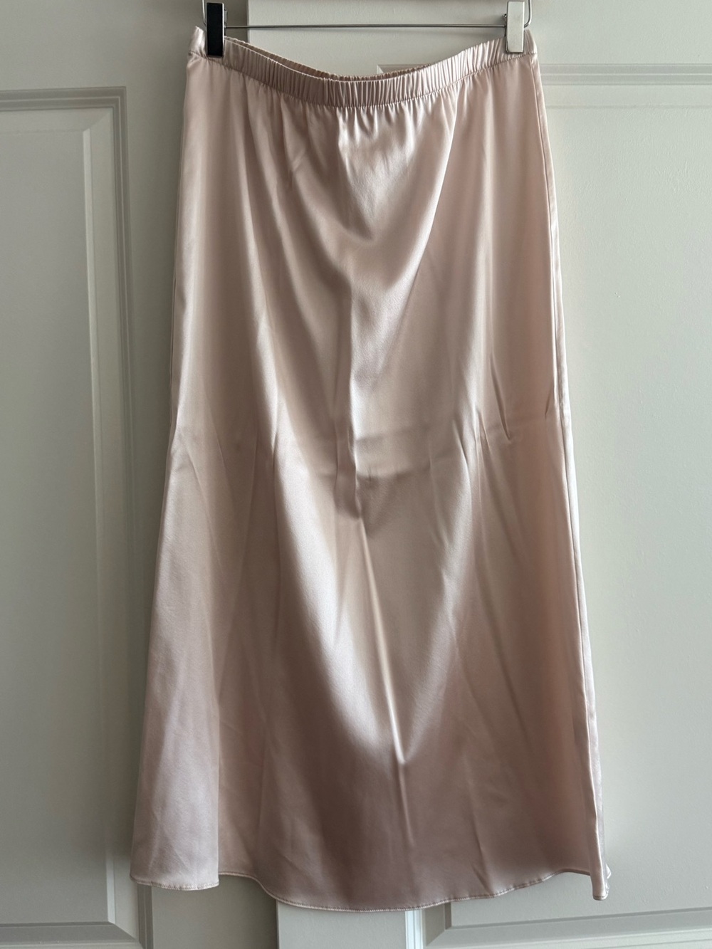 Sablyn Pull-On Silk Slip Skirt, Pink